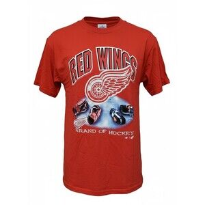 Detroit Red Wings NHL T‑Shirt Joy Athletic Large Vintage 90s Graphic Made USA